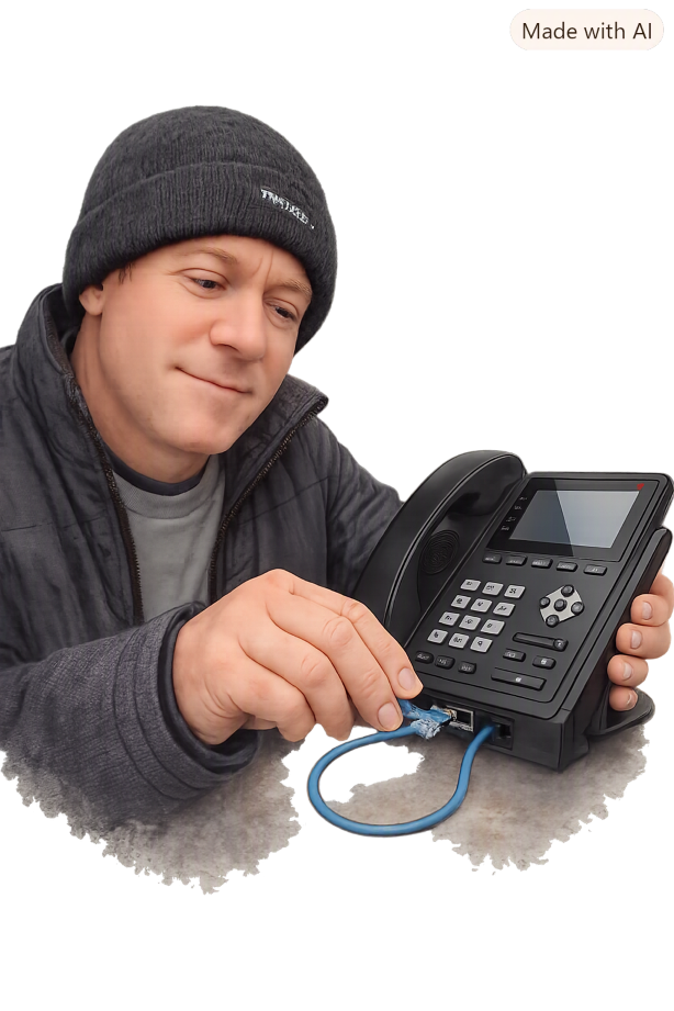 Voip phone installation Kevin installing a voip phone Throughout Somerset, Wiltshire, Dorset and Bath.